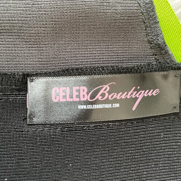 Celeb Boutique Bandage Dress- neon & grey! - Picture 6 of 7